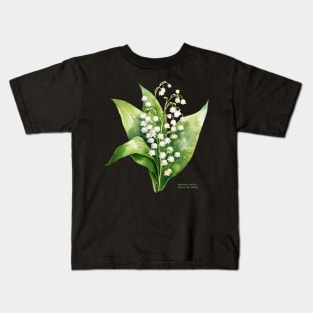 Botanica letalis - Lily of the valley - white flowers Kids T-Shirt